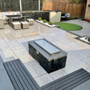 Ashen Grey Porcelain Paving by UK Landscaping Supplies UK Landscaping Supplies