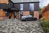 Marshalls Drivesett Argent block Paving Graphite, dark and light installed on a driveway