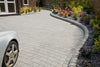 Marshalls Drivesett Argent Light Installed with kerbs