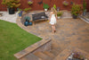 Marshalls Heritage Paving in a calder brown colour installed