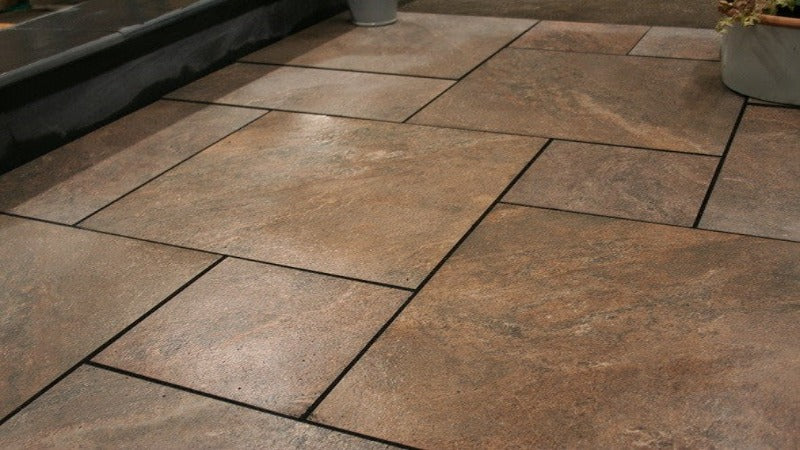 Autumn Bronze Vitrified Porcelain Patio Paving UK Landscape Supplies